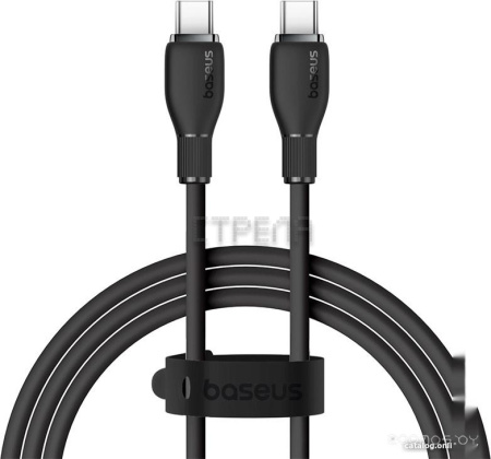 Кабель Baseus Pudding Series Fast Charging Cable 100W USB Type-C - USB Type-C (1.2 м, черный)